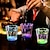 cheap Novelties-50ml LED Flashing Cups Fun Beer Wine Drinking Transparent Plastic Mug Blinking Glowing Barware for Bar Night Club Party Supplies