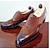 halpa Miesten Oxford-kengät-Miesten Oxford-kengät Bullock kengät Kävely Vapaa-aika Päivittäin PU Mukava Nilkkurit Loaferit Musta Ruskea Kevät Syksy