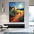 levne Krajinomalby-olejomalba ručně malované umění na zeď abstraktní malba nožemkrajina šedá domácí dekorace výzdoba srolované plátno bez rámu nenatažené