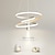 economico Modello a cerchio-lampada a sospensione a led 46 cm cerchio design alluminio elegante minimalista finiture verniciate sala da pranzo in stile nordico luci della cucina 110-240v