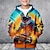 billiga Pojkes 3D Ytterkläder-Pojkar 3D Dinosaurie Huvtröja Kappa Ytterkläder Långärmad 3D-tryck Höst Vinter Mode Streetwear Häftig Polyester Barn 3-12 år Utomhus Ledigt Dagligen Normal