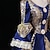 voordelige Historische &amp; vintage kostuums-Gotisch Victoriaans Geïnspireerd door vintage Middeleeuws Jurken Feestkostuum Gala jurk Prinses Shakespeare Dames Effen Kleur Baljurk Halloween Feest Avond Feest Maskerade Kleding