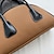 preiswerte Handtaschen und Tragetaschen-Damen Handtasche Kuppeltasche PU-Leder Täglich Reißverschluss Hohe Kapazität Feste Farbe Schwarz Braun