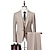 זול חליפות-שנהב/שחור/בורדו חליפות חתונה לגברים חליפות עסקיות לאירוע מיוחד חליפות יום האהבה 3 חלקים חריץ בצבע אחיד בהתאמה סטנדרטית בהתאמה אישית עם כפתור אחד 2024