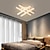 preiswerte Einbauleuchten-LED-Deckenleuchte mit 4 Köpfen, 6 Köpfe Deckenleuchte, die Licht an der Unterseite ausstrahlen kann, geeignet für Schlafzimmer, Restaurants, Arbeitszimmer, Gästezimmer und Empfangsräume, AC220 V,