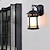 cheap Outdoor Wall Lights-LED Wall Sconce Lighting Fixture IP65 Waterproof Rustproof Glass Lantern Wall Lamp Lantern Courtyard Garden Balcony Villa Decorative Lights 110-240V