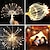 Недорогие Рождественские огни-светодиодные фейерверки, уличные водонепроницаемые подвесные гирлянды звездообразования для праздничного декора, сказочный новогодний свет