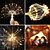 abordables Lumières de Noël-Guirlande lumineuse led feu d&#039;artifice d&#039;extérieur, étanche, suspendue, en forme d&#039;étoile, pour décoration de vacances, lumière féerique du nouvel an