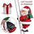 abordables Figuras coleccionables-Papá Noel trepador, juguete navideño, Papá Noel trepador eléctrico, escalera eléctrica navideña, Papá Noel trepando, juguete navideño divertido, figura musical de Papá Noel trepador (escalera de color aleatorio)
