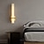 זול אורות קיר לדים-פמוט קיר מודרני משיש ארוך ליניארי זהב פליז מנורת קיר ליד המיטה אור גוף תאורה יהירות אמבטיה בר תאורת קיר קשיח לסלון חדר אוכל מסדרון 110-240v