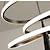 economico Modello a cerchio-lampada a sospensione a led 46 cm cerchio design alluminio elegante minimalista finiture verniciate sala da pranzo in stile nordico luci della cucina 110-240v