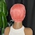 abordables Perruques de qualité supérieure-Perruques courtes de lutin de cheveux humains coupe de lutin perruques ondulées roses courtes perruques de cheveux synthétiques courtes en couches pour les femmes