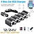 baratos Kits Bluetooth/mãos-livres para automóveis-Multi-função 4 vias 12v-24v divisor de isqueiro do carro multi soquete duplo usb plug carregador