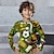 preiswerte 3D-T-Shirts für Jungen-Jungen 3D Fußball T-Shirt Hemd Langarm 3D-Druck Herbst Winter Sport Modisch Strassenmode Polyester kinderkleidung 3-12 Jahre Rundhalsausschnitt Outdoor Casual Täglich Regular Fit