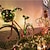 abordables Guirlandes Lumineuses LED-Guirlande lumineuse solaire d&#039;extérieur, guirlande lumineuse à énergie solaire avec 8 modes de décoration étanche en fil de cuivre pour arbres de patio, fête de mariage de Noël