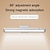 お買い得  家庭用器具-充電式 LED 磁気読書灯、デスクランプ 3 カラーモード無段階調光目の保護リモコンテーブルランプタッチ調光寝室寮ライト