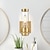 billige Indendørsvæglamper-imodern væglampe nikkel 1 stk væglampe badeværelse vægbelysning med cylinder klar glasskærm til badeværelse 110-240v