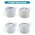 baratos Até 30 $-Copos divididos de silicone 4 peças copos de mistura de resina espessados e duráveis arte fluida tinta acrílica derramando desenho resina derramando diy faça desenhos de arte de resina com divisor de