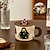 abordables Mugs et tasses-tasse mignonne de fille de champignon de cru, tasse en céramique créative, tasse d&#039;eau de bureau, tasse de café, tasse de lait de tasse de petit déjeuner, cadeau de Noël de Noël