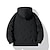 cheap Outerwear-Kids Boys Hoodie Jacket Outerwear Solid Color Long Sleeve Zipper Coat Outdoor Adorable Daily Black Grey Spring Fall 7-13 Years