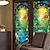 Недорогие Стикеры на стену-1 шт., красочные ретро-стекла, электростатические наклейки, съемные оконные витражи, декоративная пленка для домашнего офиса