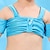 رخيصةأون لبس السباحة-أطفال للفتيات ملابس السباحة الأماكن المفتوحة لون الصلبة بديع بدلة سباحة 7-13 سنة الصيف أصفر أزرق البحرية أزرق
