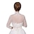cheap Bridal Wraps-Shawls Women&#039;s Wrap Bolero Elegant Bridal 3/4 Length Sleeve Lace Wedding Wraps With Flower For Wedding Spring &amp; Summer