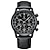 levne Quartz hodinky-poedagar luxusní pánské hodinky vysoce kvalitní vodotěsný chronograf svítící pánské náramkové hodinky kožené pánské quartz hodinky ležérní hodiny