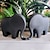 billiga Statyer-elefantstaty heminredning - djurmoderna samlarskulpturer i harts, lycka till presenter för kvinnor och mamma, accent av elefantfigurer för vardagsrum, kontor, sovrum, skrivbord, bokhylla