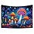 billiga Blacklight tapestries-blacklight gobeläng uv-reaktiv glöd i mörkret svamp trippy dimmig natur landskap hängande gobeläng väggkonst väggmålning för vardagsrum sovrum