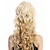 billige Kostumeparykker-dame paryk barok 60&#039;er bikube retro bolle krøllet lang lys blond mix pop sangerinde