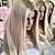 levne Paruky z přírodních vlasů se síťkou ofina-neupravené panenské vlasy 13x4 krajka přední paruka bez části brazilské vlasy rovné vícebarevná paruka 130% 150% hustota s dětskými vlasy hladké melírované / balayage vlasy předtrhané pro ženy dlouhé