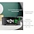 abordables Radios y relojes-Despertador inteligente LED Curved Mirror Electronic Alarm Clock Ajustable Plástico y metal Blanco / Verde Verde Trébol Verde / Blanco