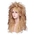 cheap Costume Wigs-ColorGround Long Curly 80s Women Blonde with Reddish Brown Rocker Wig Halloween Wigs