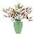 billige Kunstig blomst-1 stk kunstig magnolia simuleringsblomst, bordpynt, plast dekorativ blomst, forårs hjemmedekoration hjemmekontor indretning, festindretning, udendørs haveindretning