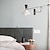cheap Swing Arm Lights-Wall Lighting Black and White Splicing Household Hotel Bedroom Bedside Wall Sconces Multi Node Adjustable Wall Mount Lamp Fixtures Indoor and Outdoor for Porch Bathroom Bedroom Living Room