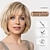cheap Older Wigs-Short Wigs for Women Natural Layered Wig, Wavy Different Style for White Women