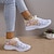 cheap Graphic Print Shoes-Women&#039;s Sneakers Print Shoes Plus Size Flyknit Shoes Outdoor Daily Floral Cut-out Flat Heel Sporty Casual Comfort Running Walking Tissage Volant Colorful