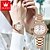 tanie Zegarki kwarcowe-Olevs damski zegarek kwarcowy minimalistyczny, modny zegarek na co dzień świecący kalendarz wodoodporna dekoracja zegarek ze stopu