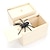 tanie Gifts-Pajęcze pudełko na dowcipy, przerażające drewniane pudełko Pająk parodia kreatywne zabawki, Halloweenowe psikusy Prezent na Boże Narodzenie