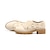 billige Oxfords til kvinner-Dame Oxfords Loafers Bullock Sko Store størrelser Daglig Helfarge Plattform Blokker hælen Rund Tå Årgang Fritid Gange PU Snøring Svart Gul Beige
