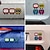 voordelige Autostickers-20 stuks reflecterende stickers, cartoonuitdrukking, elektrische auto, motorfiets, auto, universele sticker, creatieve krasdecoratiesticker