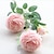 billiga Artificiell Blomma-3 huvuden falska pion vaser för heminredning tillbehör bröllop dekorativa blommor scrapbooking trädgård