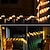 olcso LED sávos fények-1db napelem csöves füzéres lámpa, 8 üzemmódú vízálló kültéri led rézhuzalos lámpák, kerti dekorációs lámpához, esküvői party fa karácsonyi halloween ünnepi dekorációs lámpa