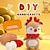 preiswerte Deko-Spielsachen-Häkelset für Anfänger, Häkeltiere-Sets mit Schritt-für-Schritt-Videoanleitungen, Strick-Starterpaket für Erwachsene und Kinder, handgemachte DIY-Strickwolle mit Hirschpuppenhaken, Musik-Materialtasche