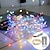 ieftine Fâșii LED-3M 6m Fâșii de Iluminat Luminile cu corzi de Crăciun 100/200 LED-uri 2 buc 1 buc Alb Cald Alb Multicolor Lumini din sârmă de cupru Lumini de sărbători Petrecere Rezistent la apă Nuntă Alimentat USB
