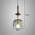 abordables Éclairages pour îlot-simplicité lampe à suspension en verre clair design nordique moderne restaurant droplight décor à la maison e27 lampe suspendue au plafond pour café loft dessert boutique bar 110-240v