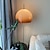 economico lampada da terra a led-Lampada da terra a forma di fungo a luce soffusa, lampada da terra creativa medievale paralume in vetro soggiorno camera da letto lampada verticale decorazioni ornamentali 85-265v