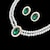 זול סטים של תכשיטים-סט תכשיטים 1set דמוי פנינה אבן נוצצת 1 שרשרת עגילים בגדי ריקוד נשים אלגנטית וינטאג&#039; צָרְפָתִית שכבות מרובות נסיכה סט תכשיטים עבור חתונה מפלגה יוֹם הַשָׁנָה