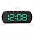 baratos Rádios e Relógios-LITBest Despertador inteligente Full-screen Clock Ajustável Plástico e metal Verde